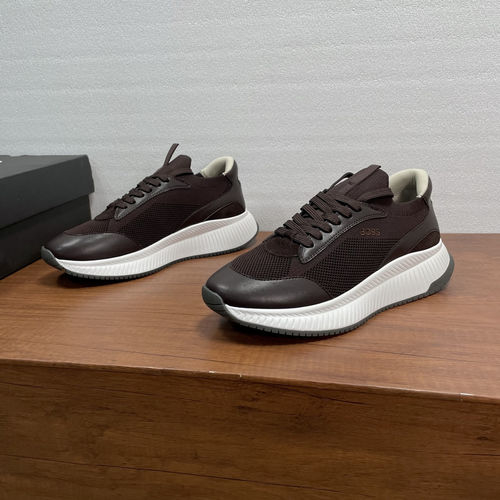 Hugo Boss Knitted Upper Sport Shoes With Embroidered Logo