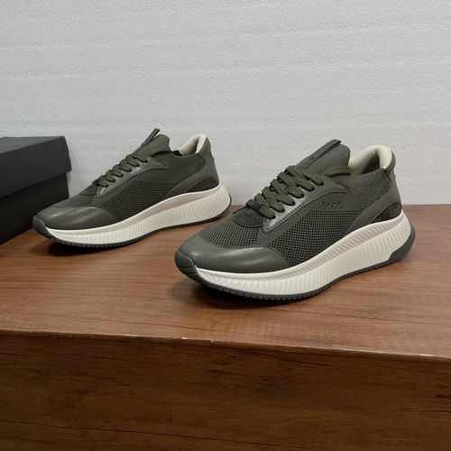 Hugo Boss Knitted Upper Sport Shoes With Embroidered Logo