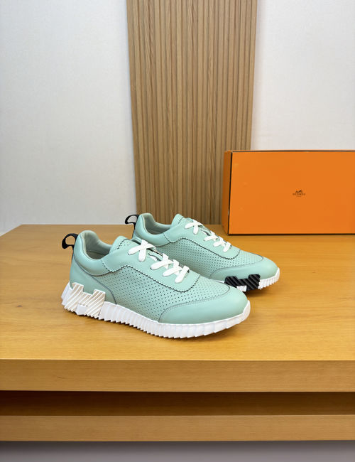 Hermes Premium Nappa Leather Casual Sneakers