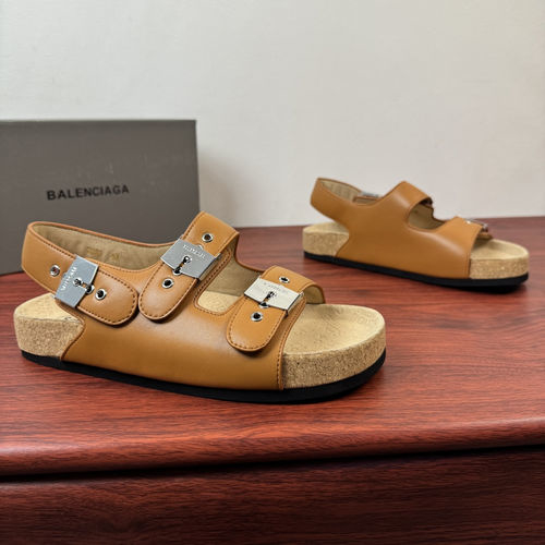 Balenciaga Collaboration Strap Sandals With Ergonomic Sole