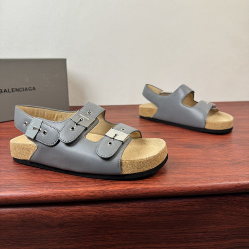 Balenciaga Collaboration Strap Sandals With Ergonomic Sole