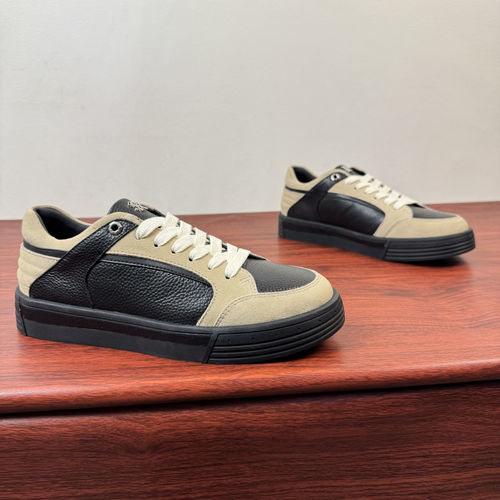 Stefano Ricci Stitching Leather Casual Sneakers