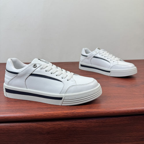 Stefano Ricci Stitching Leather Casual Sneakers