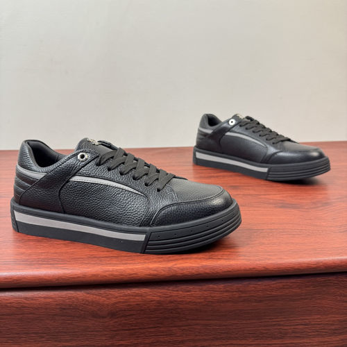 Stefano Ricci Stitching Leather Casual Sneakers