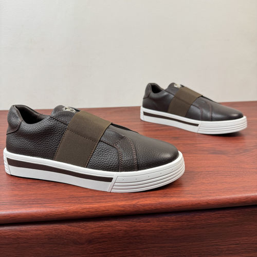 Stefano Ricci Stitching Leather Casual Sneakers