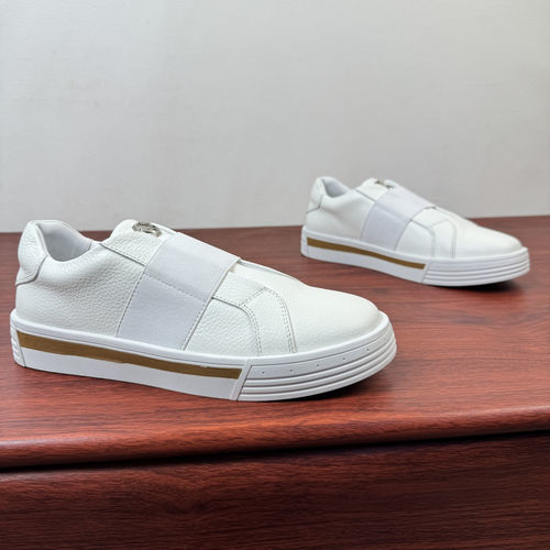 Stefano Ricci Stitching Leather Casual Sneakers