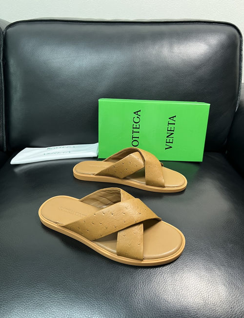 Bottega Veneta BV Cowhide Slides Comfortable Original Sole