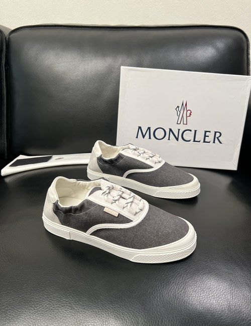Moncler Cowhide Splicing Comfortable Sneakers