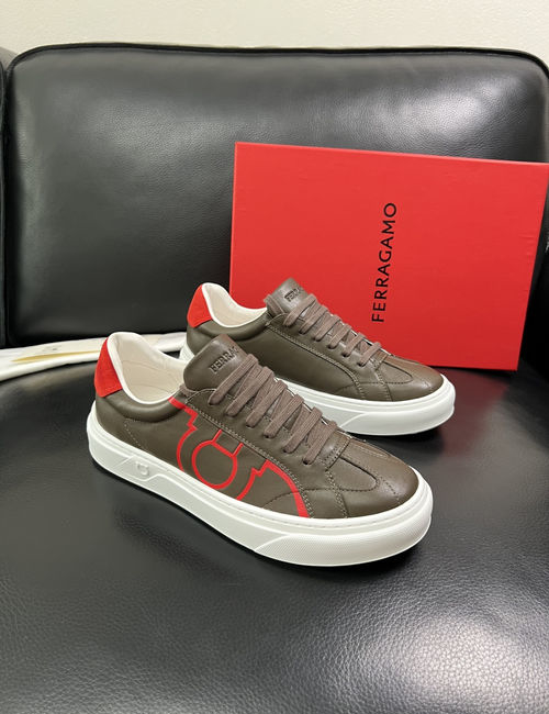 Ferragamo Premium Leather Casual Shoes