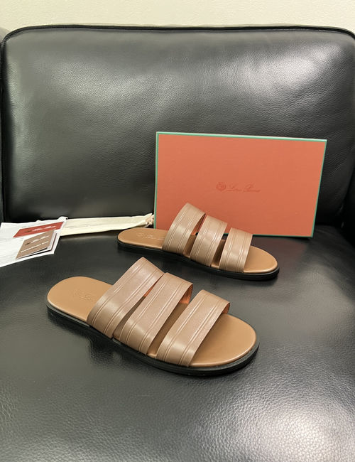 Loro Piana LP Premium Leather Slippers With Comfort Sole