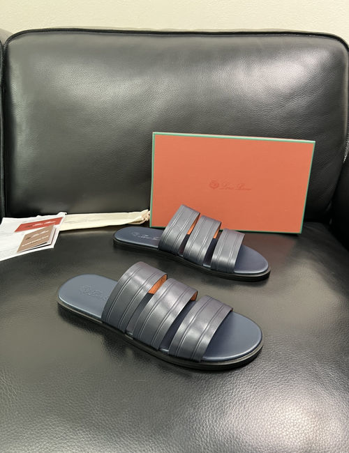 Loro Piana LP Premium Leather Slippers With Comfort Sole