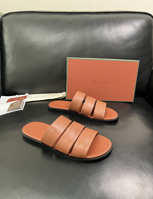 Loro Piana LP Premium Leather Slippers With Comfort Sole