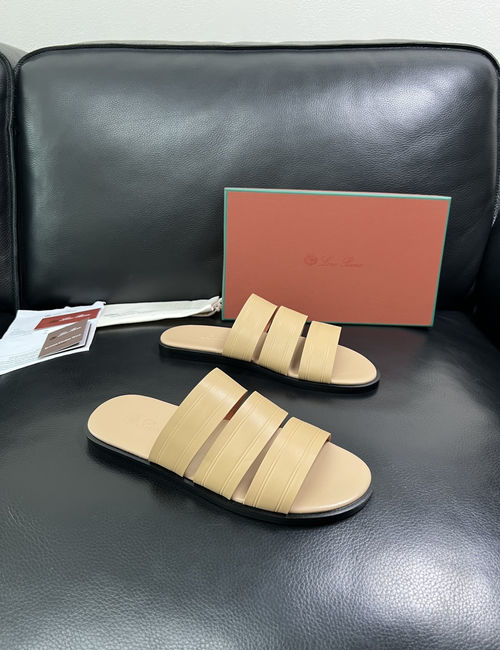 Loro Piana LP Premium Leather Slippers With Comfort Sole