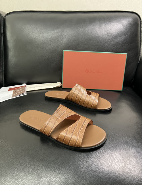 Loro Piana LP Premium Leather Slippers With Comfort Sole