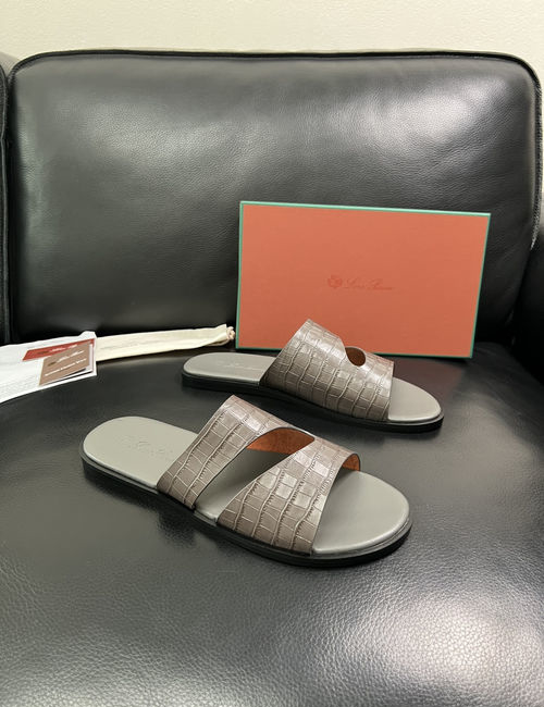 Loro Piana LP Premium Leather Slippers With Comfort Sole