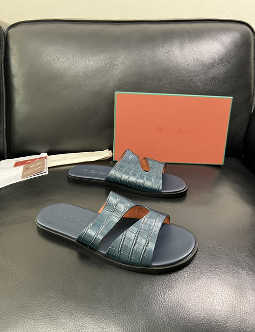 Loro Piana LP Premium Leather Slippers With Comfort Sole