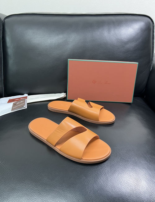 Loro Piana LP Premium Leather Slippers With Comfort Sole