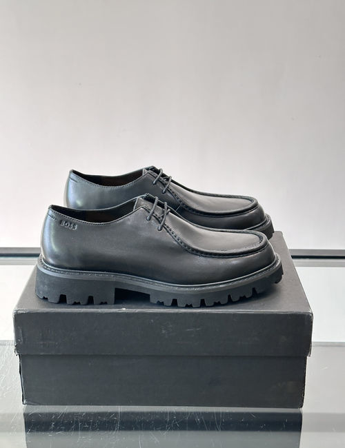 Hugo Boss Vintage Suede Thick Sole Derby Shoes