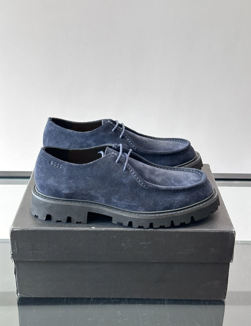 Hugo Boss Vintage Suede Thick Sole Derby Shoes