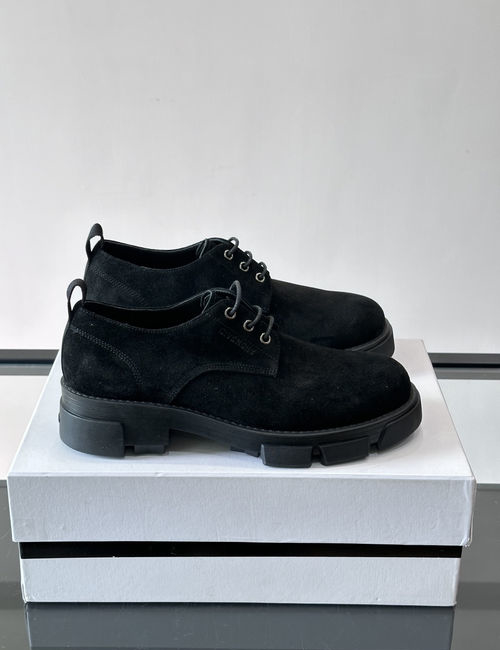Givenchy High-shine Leather Thick-sole Derby Shoes