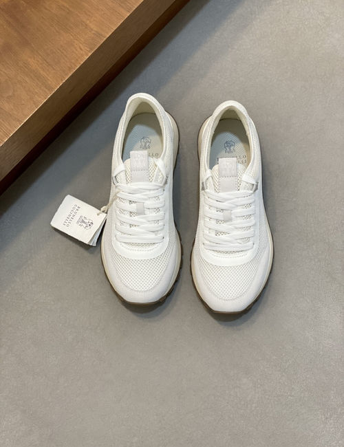 Brunello Cucinelli BC Cowhide Suede Sneakers Comfortable Durable Sole