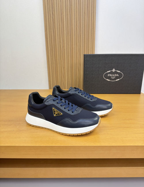 Prada Premium Leather Casual Sneakers