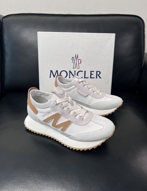 Moncler Genuine Leather Sneakers With Original Sole