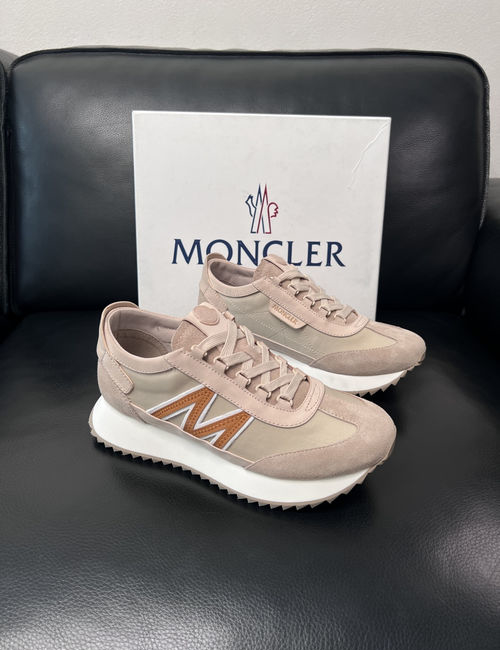 Moncler Genuine Leather Sneakers With Original Sole