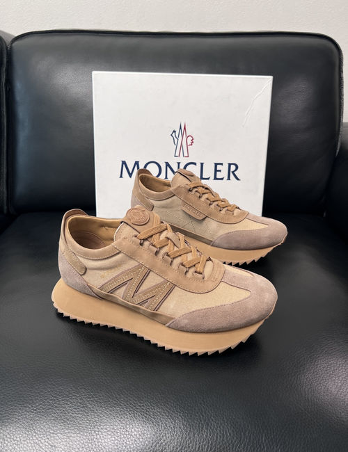 Moncler Genuine Leather Sneakers With Original Sole