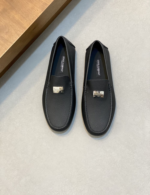 Dolce & Gabbana DG Cowhide Leather Business Loafers