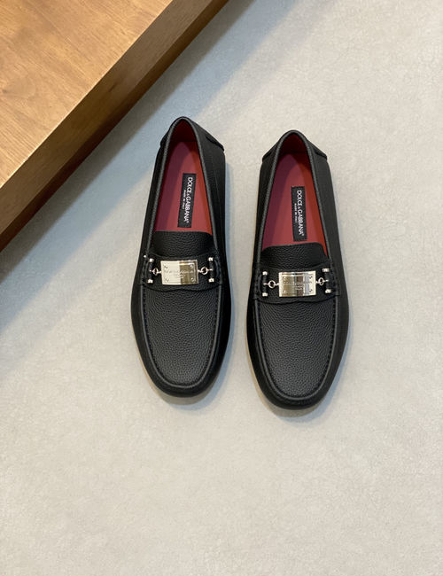 Dolce & Gabbana DG Cowhide Leather Business Loafers