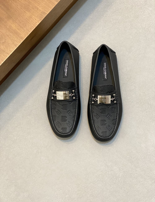 Dolce & Gabbana DG Cowhide Leather Business Loafers