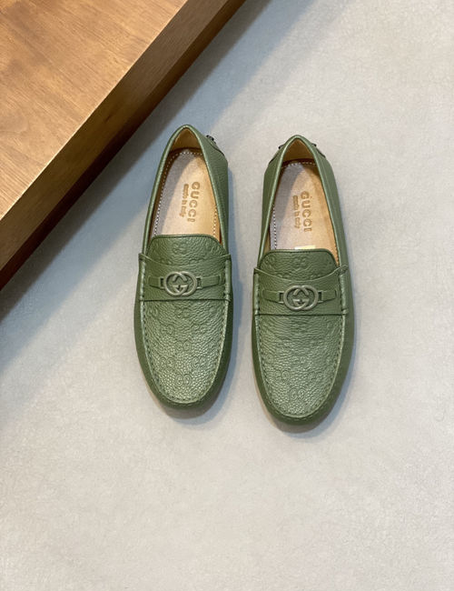Gucci Horsebit Suede Leather Loafers Slip On Casual Shoes