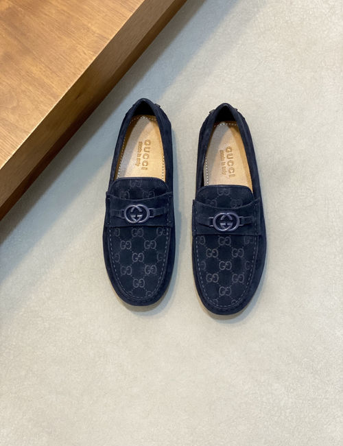 Gucci Horsebit Suede Leather Loafers Slip On Casual Shoes