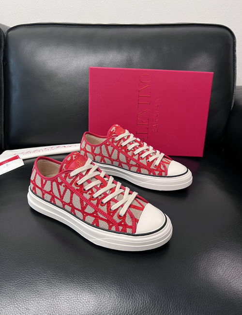 Valentino Color Block Leather Comfort Sneakers