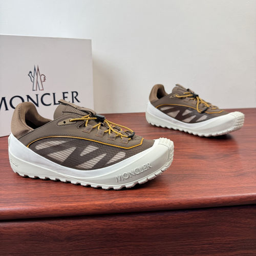 Moncler Trailgrip Lp Coffee Split - Leather Sneakers