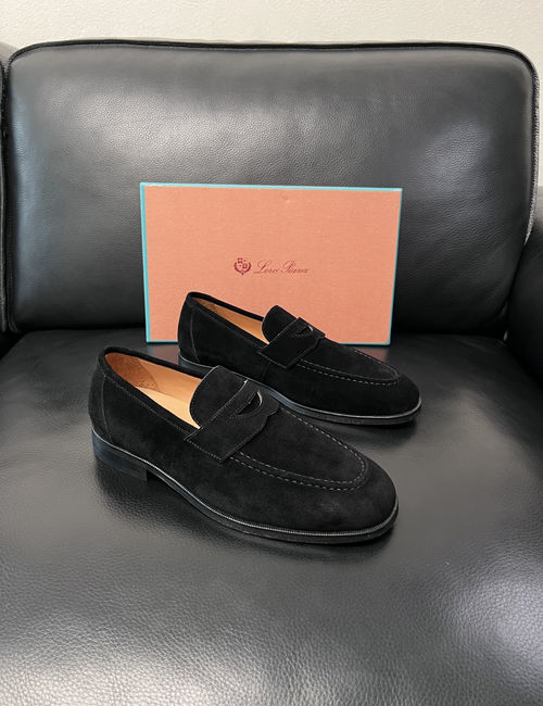 Loro Piana LP Genuine Leather Stitching Casual Leather Shoes