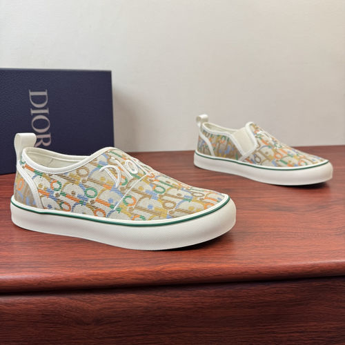 Christian Dior CD Saltwind Slip-on Off-white Logo Loafers