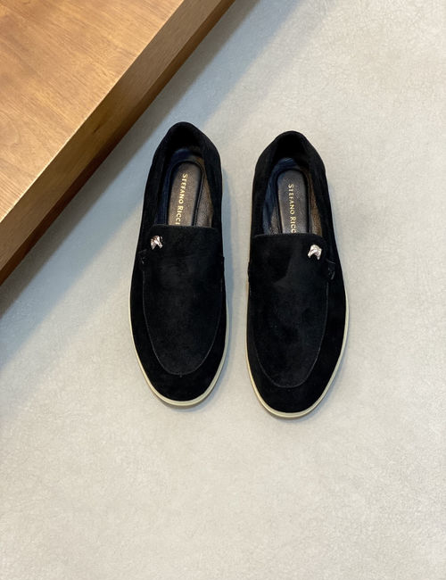 Stefano Ricci Formal Casual Leather Shoes With Buckle