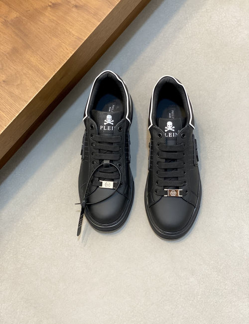 Philipp Plein Cow Leather Upper Low-top Casual Shoes
