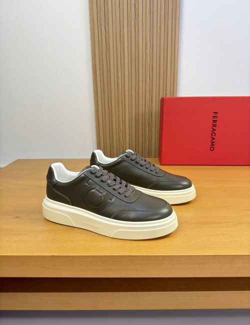 Ferragamo Leather Casual Sports Sneakers