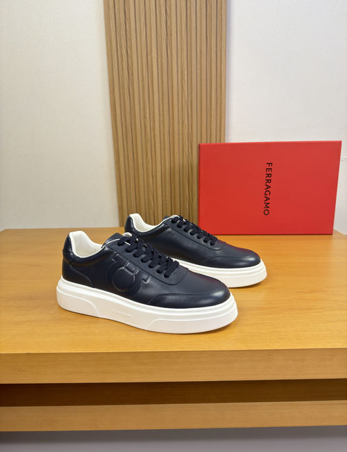 Ferragamo Leather Casual Sports Sneakers