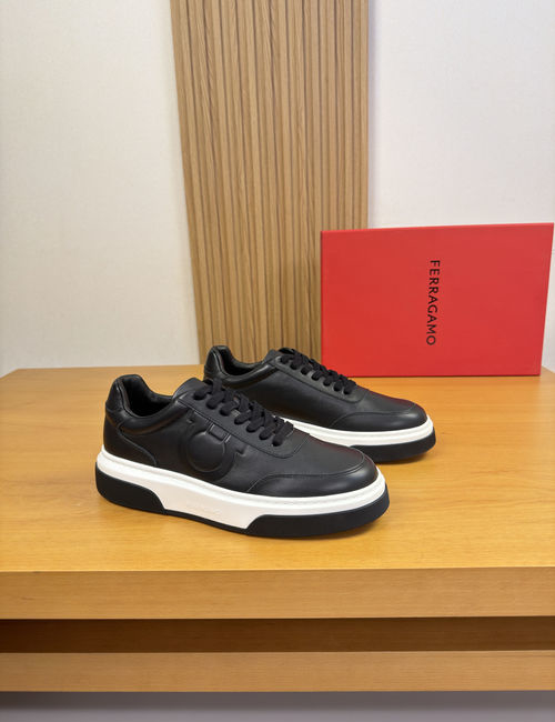 Ferragamo Leather Casual Sports Sneakers