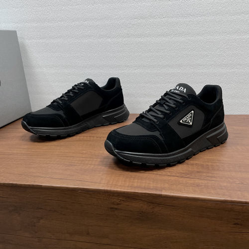 Prada Prax Series Suede Fabric Comfort Sneakers