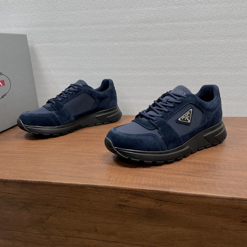 Prada Prax Series Suede Fabric Comfort Sneakers