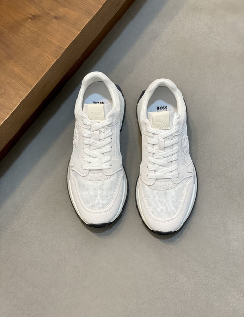 Hugo Boss Suede Mesh Breathable Casual Sneakers