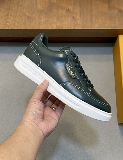 Louis Vuitton LV High-End Casual Sneakers With Monogram Logo And Tpu Sole