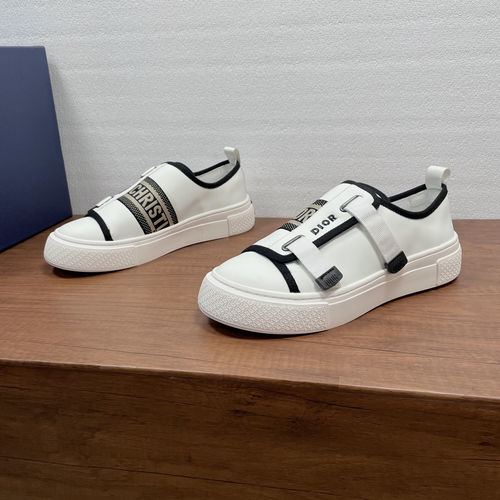Christian Dior CD Oblique Printed Lace-up Casual Loafers