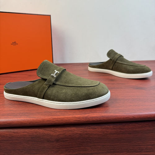 Hermes Mix Mule Shoes With H Buckle