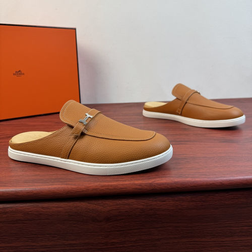 Hermes Mix Mule Shoes With H Buckle